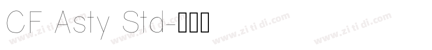 CF Asty Std字体转换